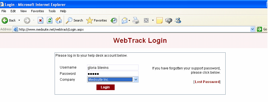 WebtrackLogin